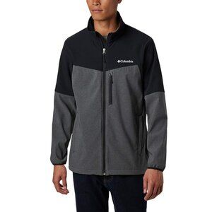 Columbia Men's Tieton Trail Softshell Jacket in Gray/Black